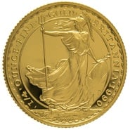 1990 Proof 1/4oz Gold Britannia Coin
