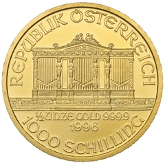 1996 1/2oz Austrian Gold Philharmonic Coin