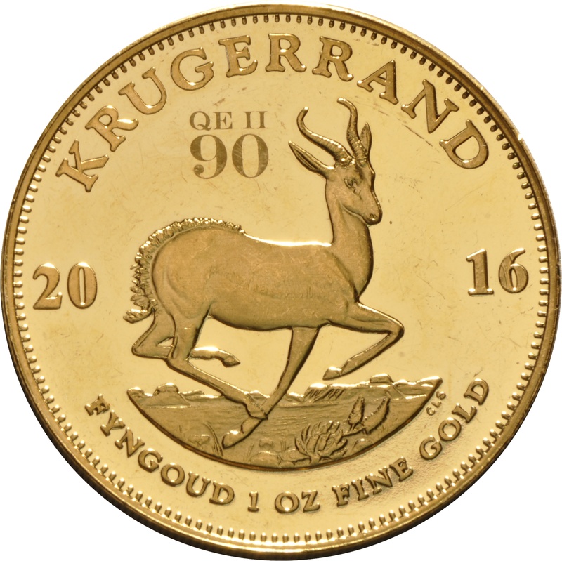2016 Proof Krugerrand Gold Coin 1oz 90th Birthday