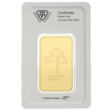 50g Gold Bar Metalor