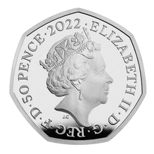 2022 Proof 50p Silver Coin 25th Anniversary of Harry Potter Hogwarts Express Boxed