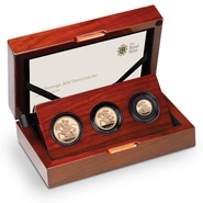 2016 Proof Gold Sovereign 3 Coin Set Butler Effigy Boxed