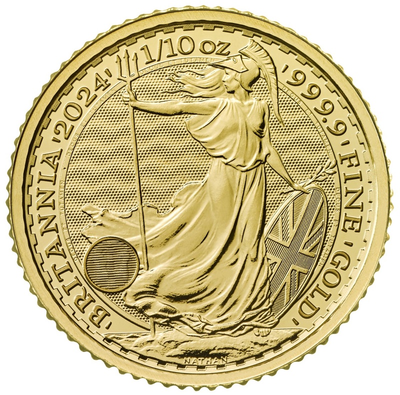 2024 1/10oz Gold Britannia Coin