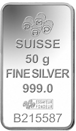 50g Silver Bar Grade B