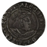 Silver Groat Fourpence Coin Henry VIII Hammered mm Rose