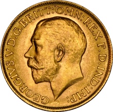1916 Gold Sovereign Coin George V NGC MS63