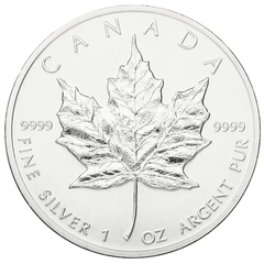 1989 Canadian Silver Maple Leaf Coin 1oz