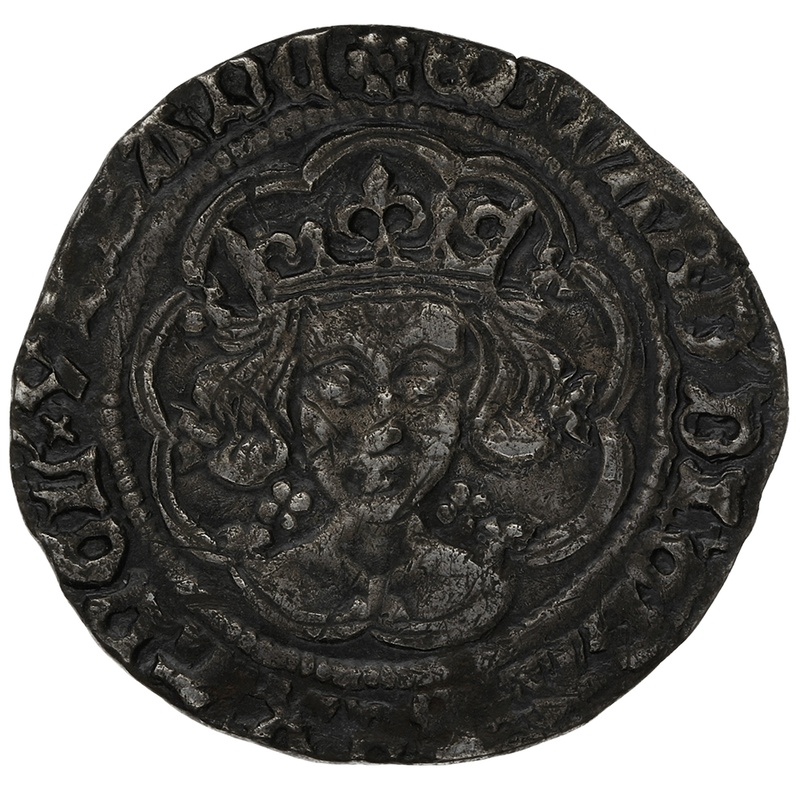 1464-1465 Silver Groat Fourpence Coin Edward IV mm Rose