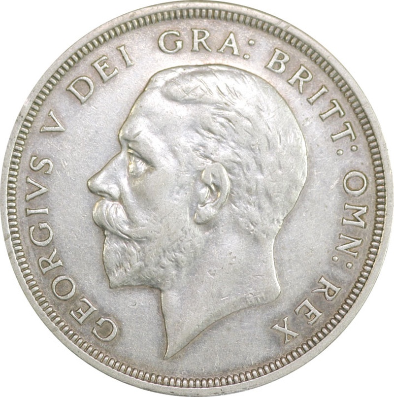 1927 Proof Silver Crown Coin George V Christmas Crown Extremely Fine