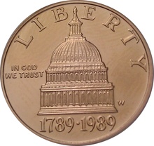1989 Bicentennial of the Congress - American Gold Commemorative $5