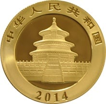 2014 1/2oz Chinese Panda Gold Coin