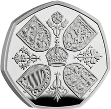 2022 Her Majesty Queen Elizabeth II Memorial Fifty Pence Proof Platinum Coin Boxed