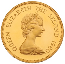 $1000 Hong Kong Gold Coin 1980 Year of the Monkey Proof Boxed