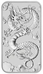 2019 1oz Dragon Rectangular Silver Bar (Coin)