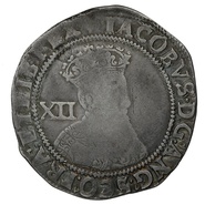 Silver Shilling Coin James I Near Fine