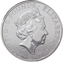 2016 2oz Lion of England Silver Coin Queen's Beasts