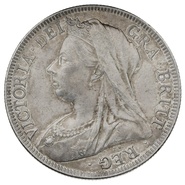 1899 Queen Victoria Silver Halfcrown