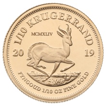 2019 Proof 1/10oz Krugerrand Gold Coin Boxed