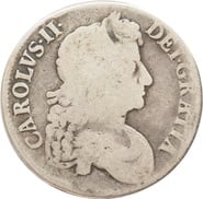 1672 Silver Crown Coin Charles II