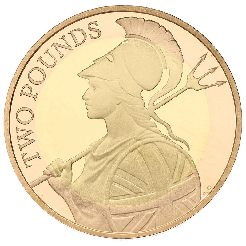 2015 Proof £2 Coin Gold Double Sovereign Definitive Britannia