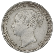 1878 Silver Shilling Coin Queen Victoria Silver Shilling die no 59