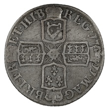 1711 Silver Sixpence Coin Queen Anne Good Very Fine