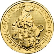 2018 1oz Black Bull of Clarence Gold Coin Queen's Beasts