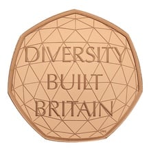 2020 Celebrating Diversity Fifty Pence 50p Proof Gold Coin Boxed