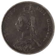 1887 Victoria Double Florin - Fine