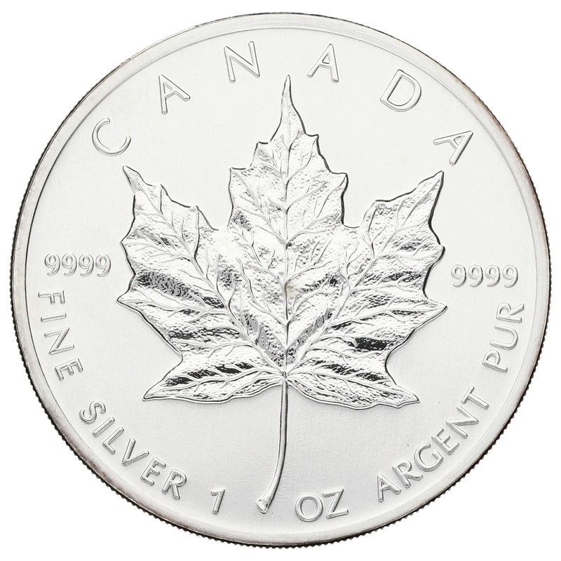 1988 Canadian Silver Maple Leaf Coin 1oz
