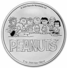 2023 Snoopy Valentine's Day Cards 1oz Silver Round