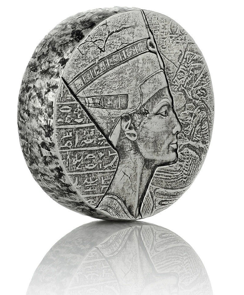 Egyptian Relics Queen Nefertiti Silver Coin 5oz