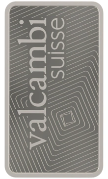 1g Platinum Bar Valcambi Minted