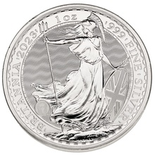 2023 1oz Silver Britannia Coin Queen Elizabeth II