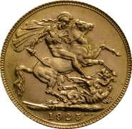 1925 Gold Sovereign Coin George V