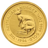 1994 Quarter Ounce Gold Australian Nugget