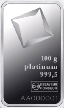 100g Platinum Bar Grade B