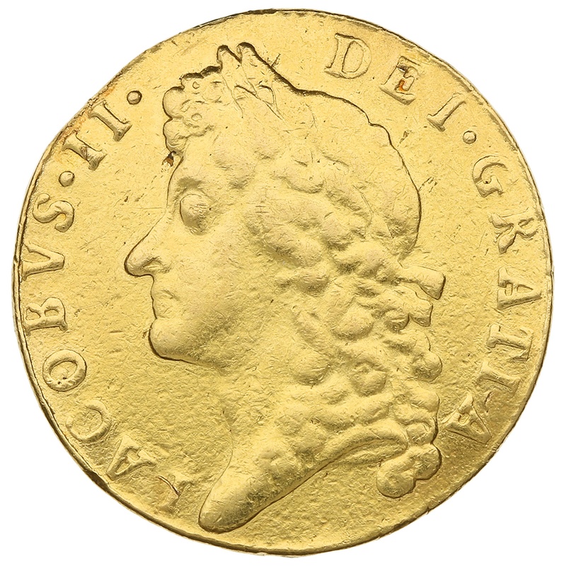 1688 Gold Guinea Coin James II