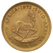 1972 R1 Gold Coin 1 Rand South Africa