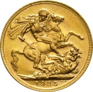 1925 Gold Sovereign Coin George V Melbourne