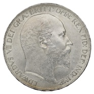1902 Edward VII Silver Crown - About Uncirculated