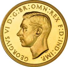 1937 George VI Gold Proof Five Pound £5 Gold Coin NGC PF63 Cameo