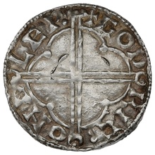 1016-1035 Cnut Hammered Silver Penny Quatrefoil type Gloucester Godric