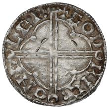 1016-1035 Cnut Silver Penny Hammered Quatrefoil Type Gloucester Godric