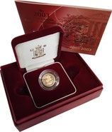 2003 Gold Proof Half-Sovereign Boxed