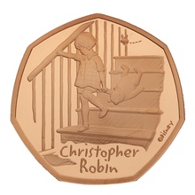 2020 Christopher Robin Fifty Pence 50p Proof Gold Coin Boxed