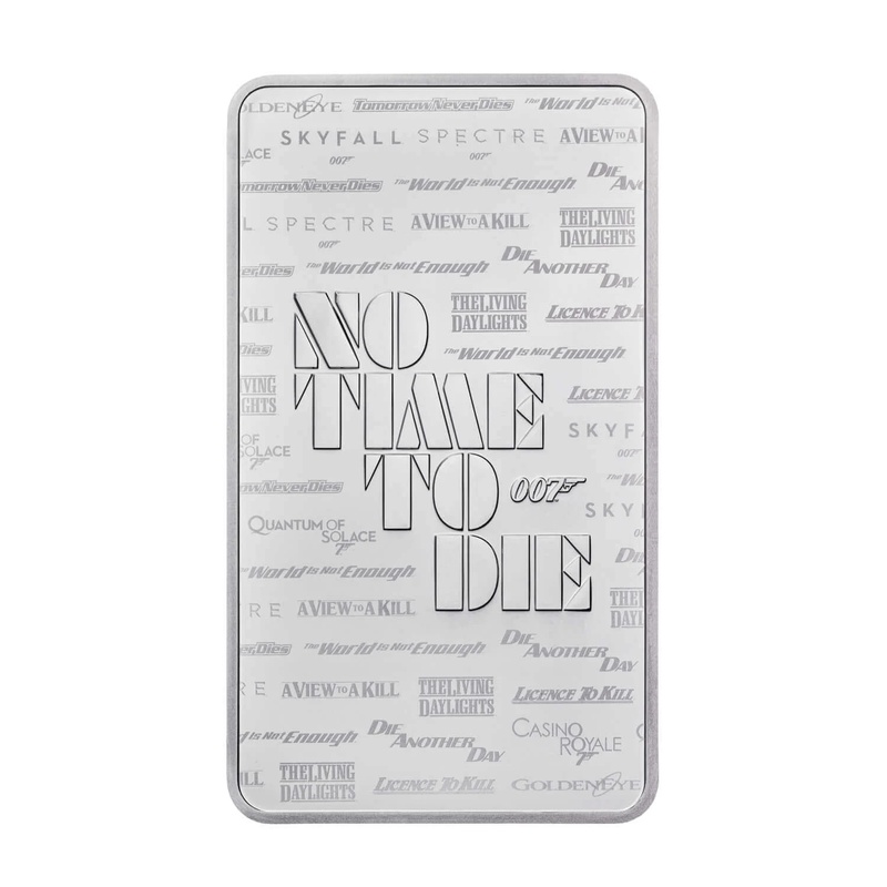 10oz Silver Bar James Bond 007