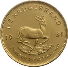 1981 1/2oz Krugerrand Gold Coin