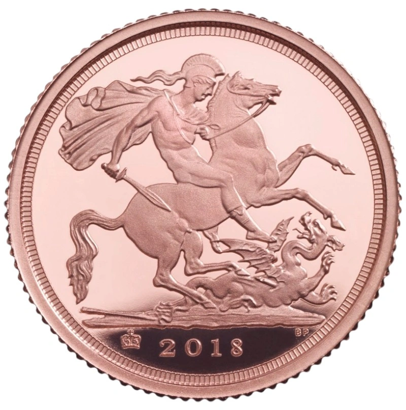 2018 Proof Gold Half Sovereign Elizabeth II Fifth Head