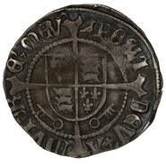 1504-1509 Henry VII Silver Half Groat Twopence Hammered York Arch Bainbridge